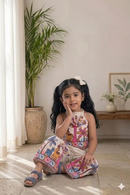Palm khadi cotton Kids wear manufacturers in Gujarat